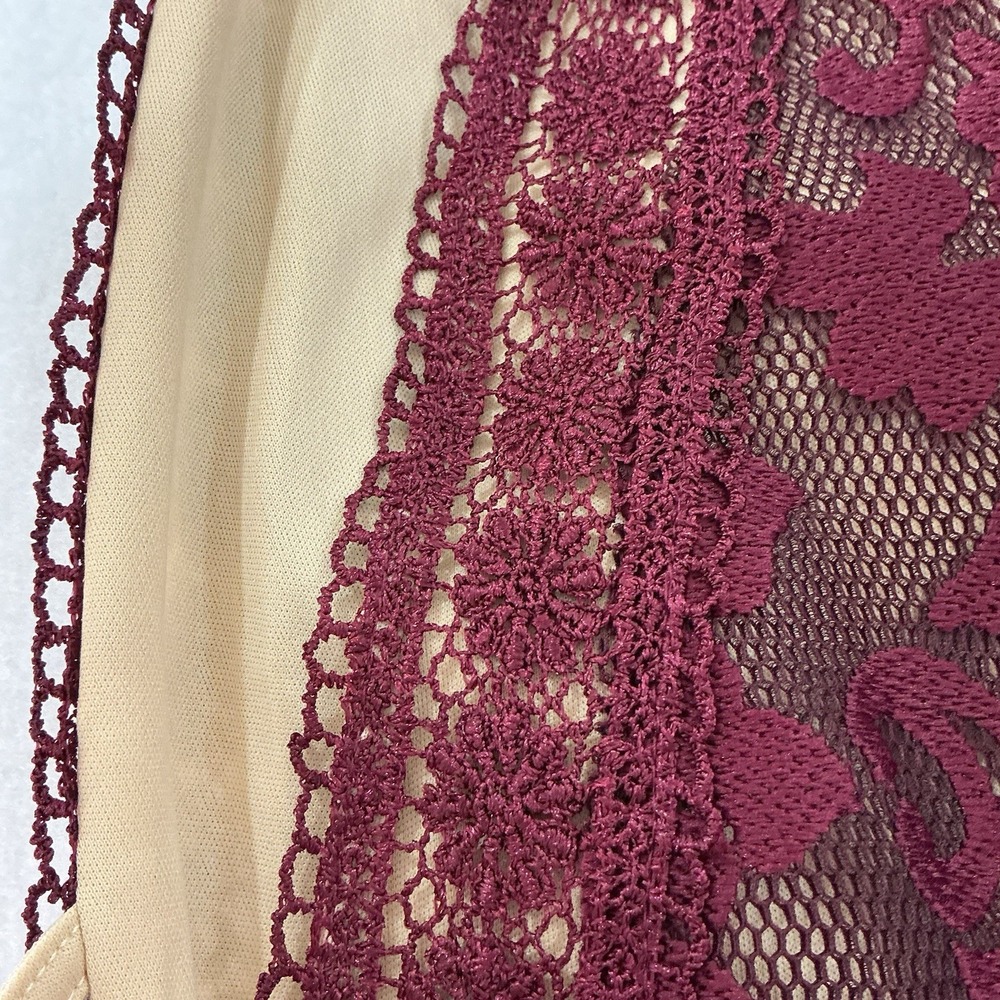 Lulus Forever Always Burgundy Lace Maxi Formal Wedding Dress Size L NEW W/‎ TAGS - Picture 12 of 15